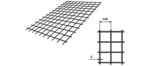 Сетка сварная (дорожная) 100х100х5мм 1,5х2м купить с доставкой в Дединово